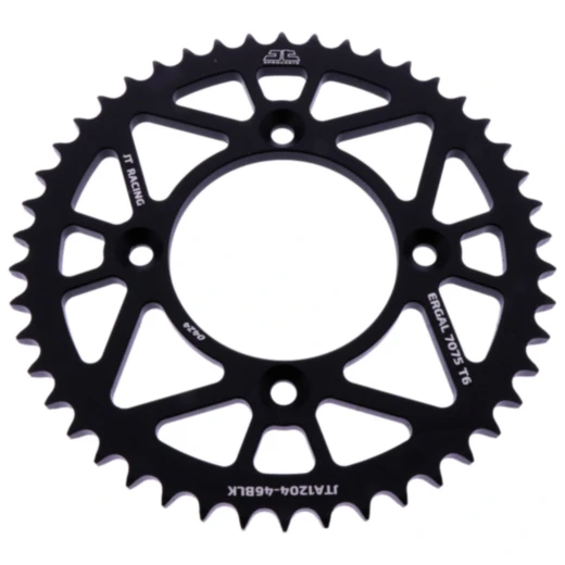 Alu - Kettenrad 46Z Teilung 428 schwarz JT Innendurchmesser 080 Lochkreis 100 passend für: AJP PR3