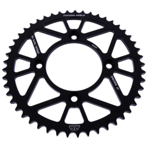 Alu - Kettenrad 49Z Teilung 428 schwarz JT Innendurchmesser 080 Lochkreis 100 passend für: AJP PR3