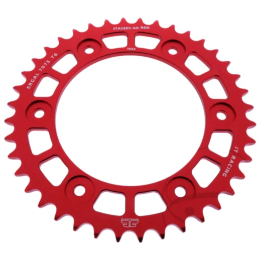 Alu - Kettenrad 40Z Teilung 520 rot JT Innendurchmesser 125 Lochkreis 153 passend für: Honda CRF