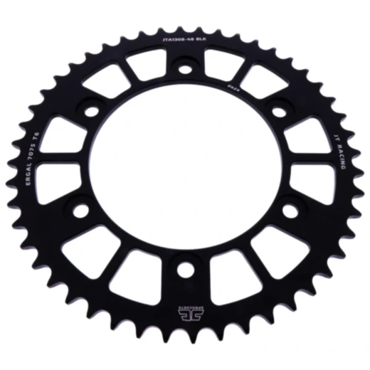Alu - Kettenrad 48Z Teilung 520 schwarz JT Innendurchmesser 134 Lochkreis 160 passend für: Honda CBR, VTR
