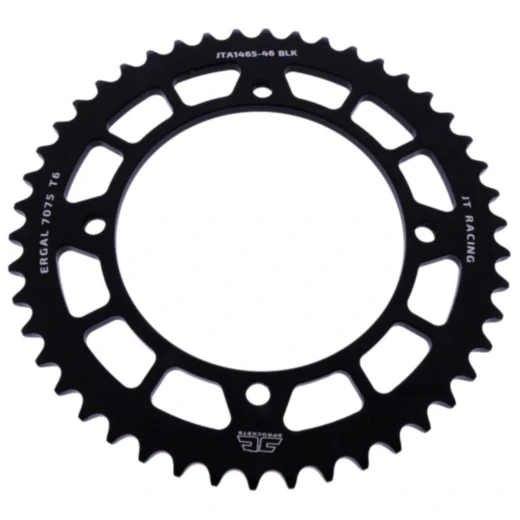 Alu - Kettenrad 46Z Teilung 420 schwarz JT Innendurchmesser 110 Lochkreis 126 passend für: Kawasaki KX