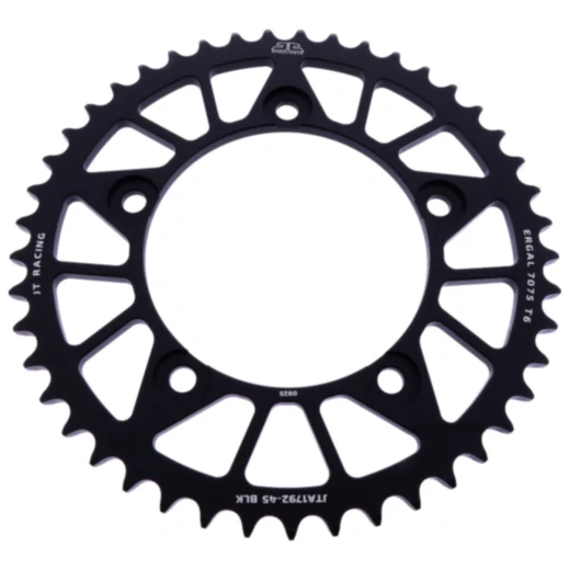 Alu - Kettenrad 45Z Teilung 525 schwarz JT Innendurchmesser 120 Lochkreis 140 passend für: Triumph Bonneville, Thruxton, Scrambler