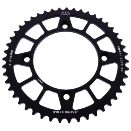 Alu - Kettenrad 47Z Teilung 420 schwarz JT Innendurchmesser 100 Lochkreis 120 passend für: Yamaha YZ