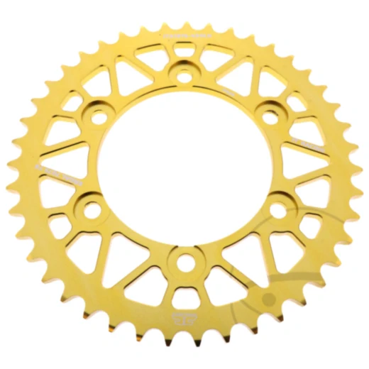 Alu-Kettenrad 43Z Gold für Motorräder