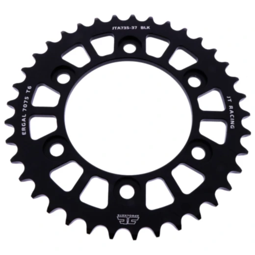 Alu - Kettenrad 37Z Teilung 520 schwarz JT Innendurchmesser 100 Lochkreis 124 passend für: Ducati Monster, Supersport, S