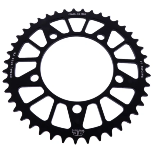 Alu - Kettenrad 43Z Teilung 520 schwarz JT Innendurchmesser 110 Lochkreis 130. 8 passend für: BMW S
