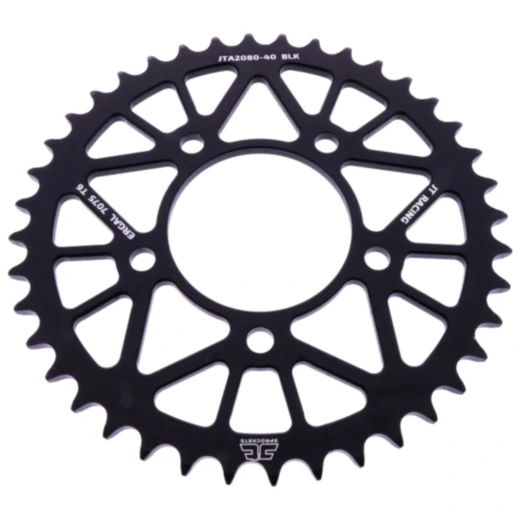 Alu - Kettenrad 40Z Teilung 520 schwarz JT Innendurchmesser 076 Lochkreis 100 passend für: QJMotor SRK