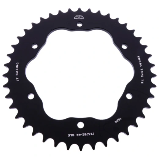 Alu - Kettenrad 42Z Teilung 520 schwarz für Kettenradträger 7585029 passend für: Ducati 1098, 1198, Streetfighter