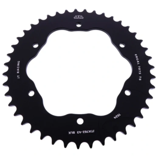 Alu - Kettenrad 43Z Teilung 520 schwarz für Kettenradträger 7585029 passend für: Ducati 1098, 1198, Streetfighter
