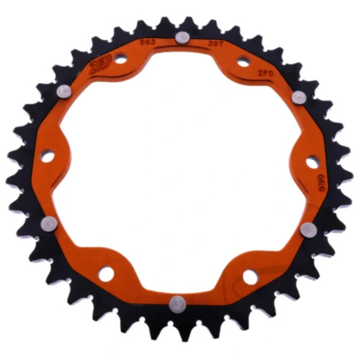 Kettenrad Dual 39Z 525 orange ZF für Motorräder