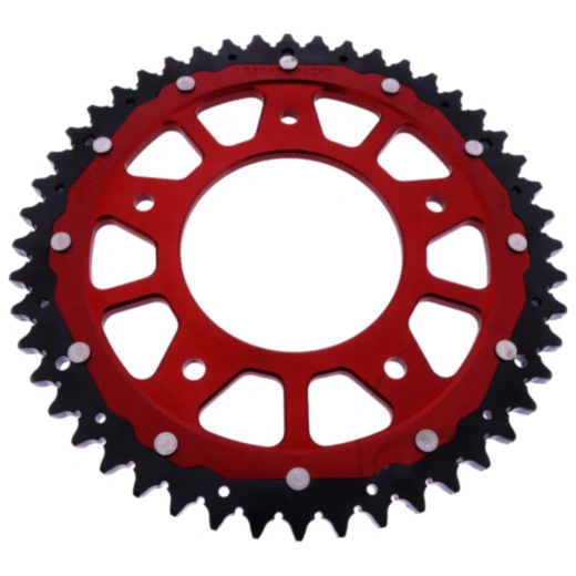 Kettenrad Dual 48Z Teilung 530 rot für ZF