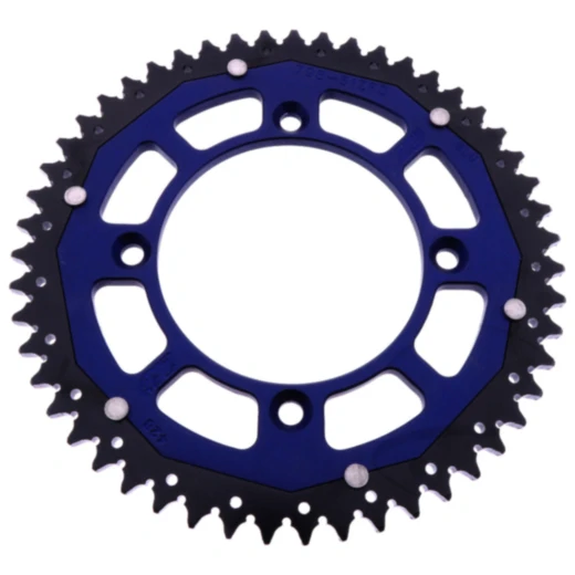 Kettenrad Dual 51Z Teilung 428 blau Innendurchmesser 100 Lochkreis 120 passend für: Yamaha YZ