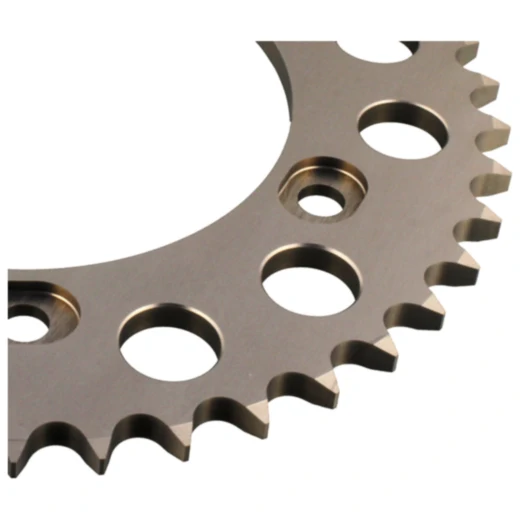 Alu-Kettenrad 43Z 525 Teilung silber für Motorräder_0