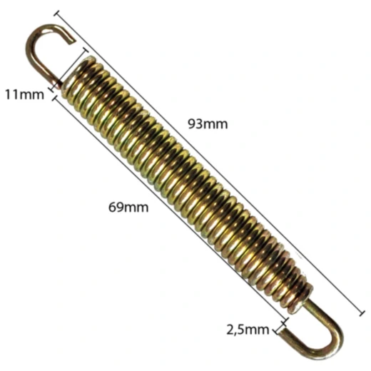 Auspufffeder JMP 90 mm - 4er Set_0