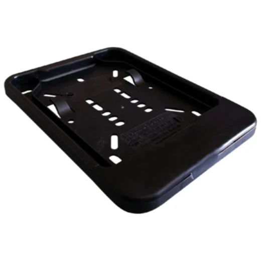 Nummernschild Click Verstärkung schwarz 135 x 110 ohne Werbung