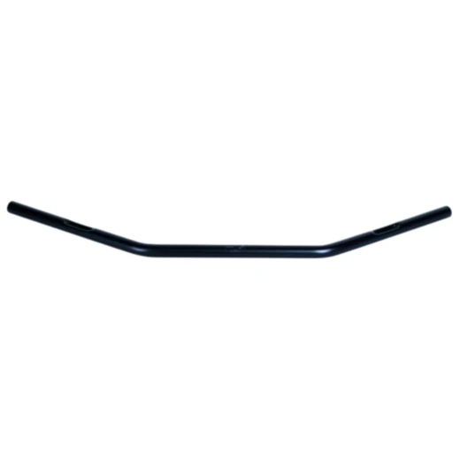 Dragbar Lenker aus Stahl schwarz mit Kabelkerbe 1 Zoll