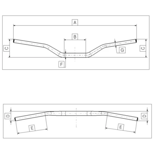 Lenker Alu schwarz 28 mm Offroad_0