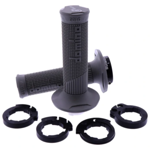 Griffgummi D100 grau 22 / 25 mm für Motorräder