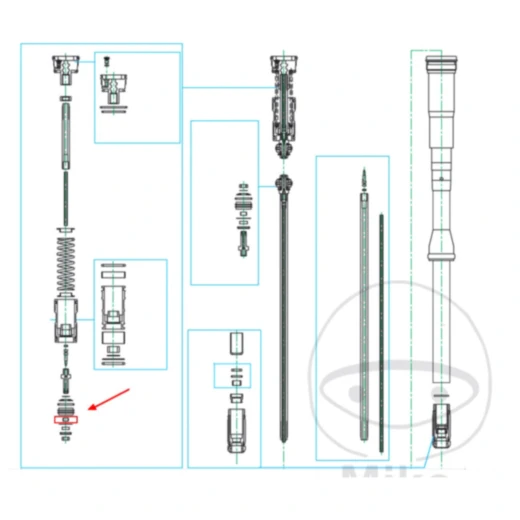 Buchse DRUCKSTUFE Kayaba 6X8X3. 8 passend für: Husqvarna TC, CR