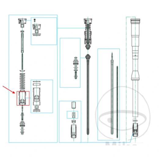 FREI Kolben Kayaba 10X36X70 passend für: Husqvarna TC, CR, Hond