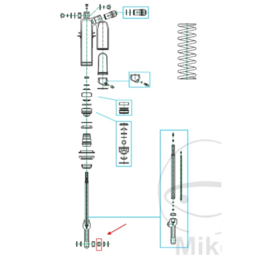 Gleitbuchsen Kolbenstange für KYB 10X17X12_1