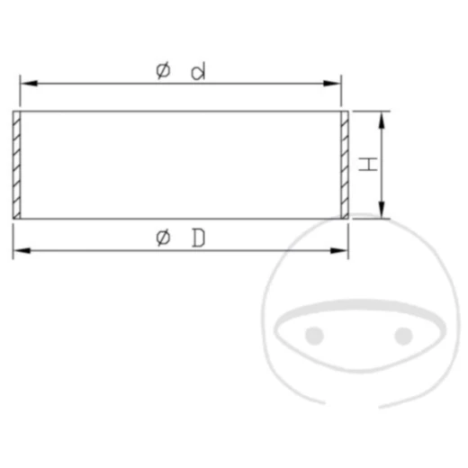 Führungsbuchsensatz Tauchrohr Kayaba 48X52X15 Alternative: 7510