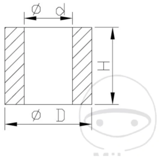 KLIPPFEDER Federbein Kayaba 3. 8X6X12 passend für: Kawasaki KX,