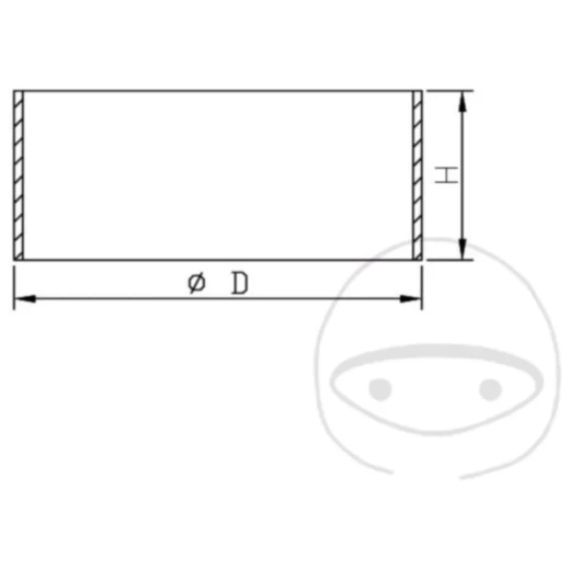 Kolbenring Federbein JMP 40X11X1. 2 passend für: Kawasaki Z, ZZ