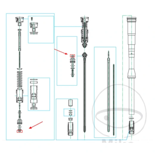 Mutter DRUCKSTUFE Kayaba 8X13X5 passend für: Husqvarna TE, WR,