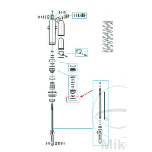 O - Ring 3. 5X50MM Kayaba passend für: Honda CRF, Suzuki LT - R