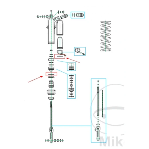 Sicherungsring Kayaba 2X50 für Federbein passend für: Kawasaki