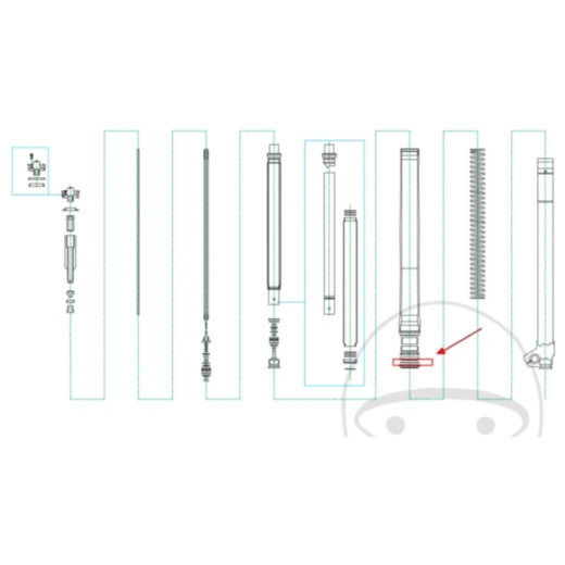 Sicherungsring Gabel Kayaba 66X1. 6 passend für: Husqvarna WR,
