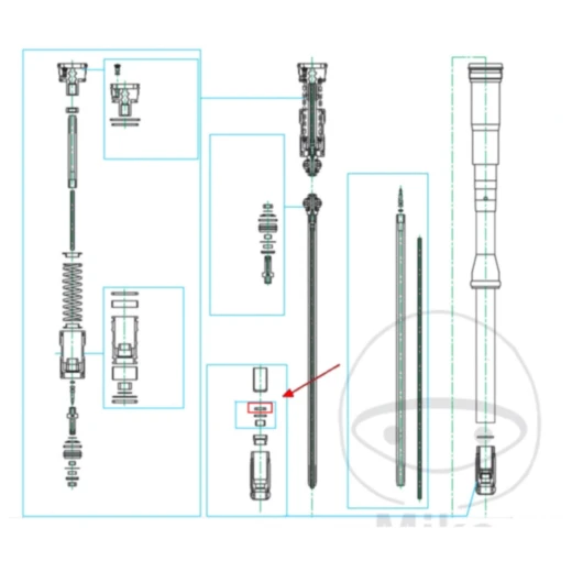 Gabeldichtring Kayaba 12. 5X22. 5X5 passend für: Husqvarna TC,