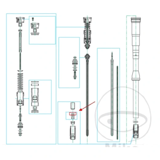 Gabeldichtring Kayaba 12. 5X17X2 passend für: Husqvarna TC, CR,