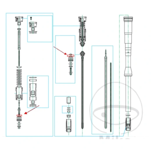 Unterlegscheibe Kayaba 8X20X1. 6 Zug - / Druckstufe passend für