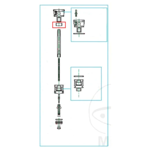 Anschlaggummi Kayaba BR Gabel passend für: Honda CR, Kawasaki K