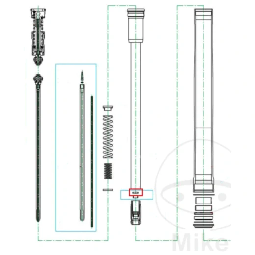 Dichtung Gabel Cartridge Kayaba passend für: Kawasaki KX_0