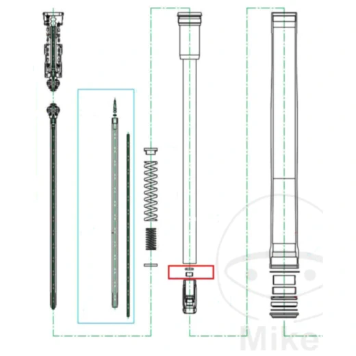 Hülse komplett Cartridge für: KYB_0