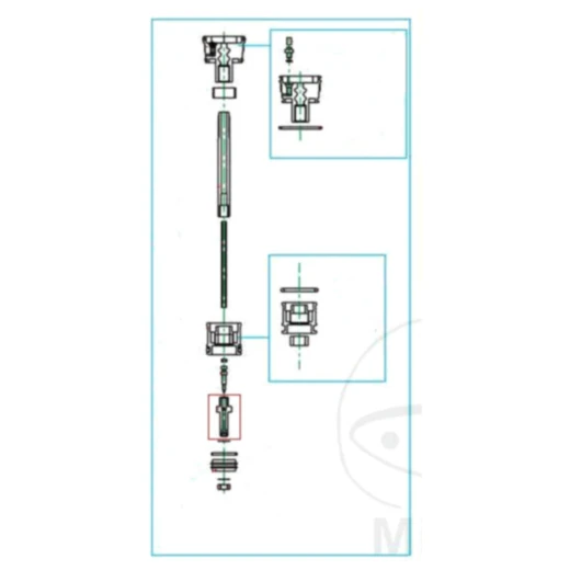 KOMPRESSIONSVENT Kayaba Gabel passend für: Kawasaki KX, Honda C