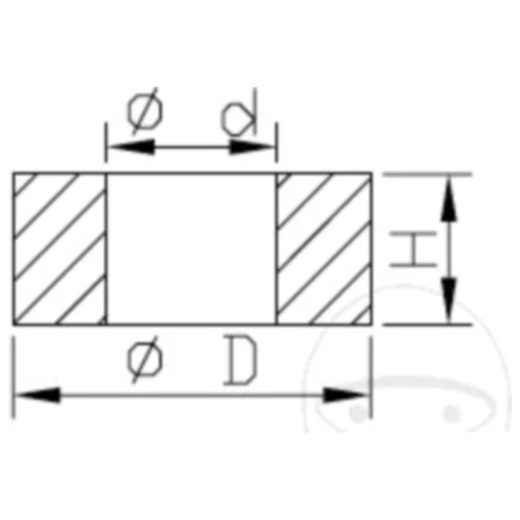 Unterlegscheibe Kolbenstange Kayaba Federbein passend für: CAN - AM DS