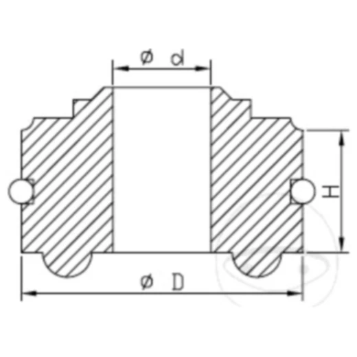 Dichtkopf Kayaba 36/12. 5 mm passend für: Kawasaki KX, KFX, Yamaha YFZ