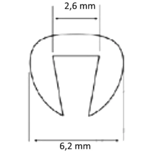 Kantenschutz Scheibe Puig rauchgrau 1 Meter_0