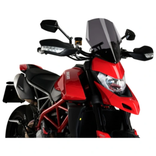Sportscheibe New Generation Puig für Nakedbike dunkel passend für: Ducati Hypermotard