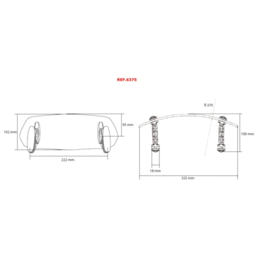 Aufsatz Scheibe lang Puig transparent passend für: Honda ST_0
