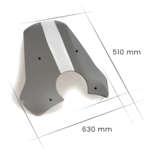 Sportscheibe Puig rauchgrau passend für: Vespa GTS 7742728_0