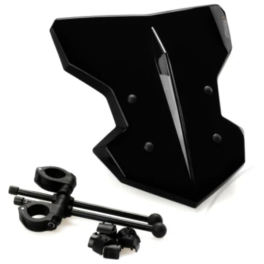 Scheibe FLANKER Puig schwarz passend für: Kawasaki Z, Vulcan, W, Honda CB, CBF, CMX