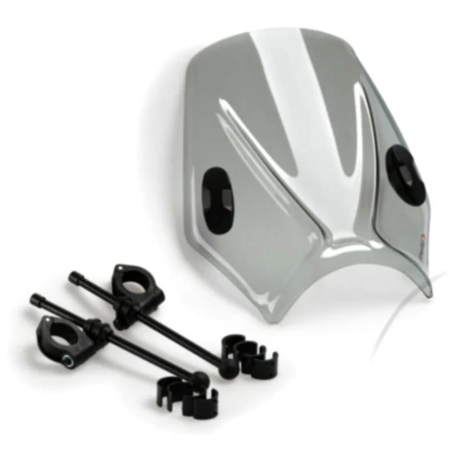 Scheibe MITO Puig rauchgrau passend für: Honda CB, CBF, VT, Kawasaki VN, Vulcan, W