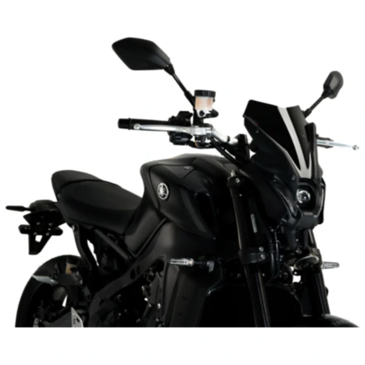 Sportscheibe für Naked Bikes Puig schwarz