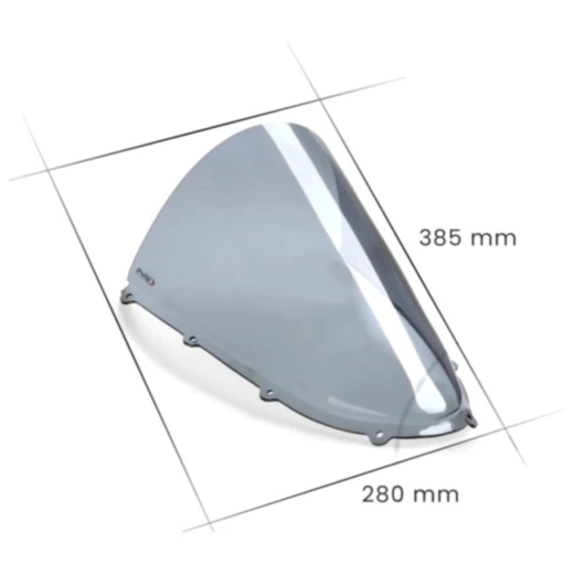 Scheibe R - Racing Puig rauchgrau passend für: Ducati Panigale_1