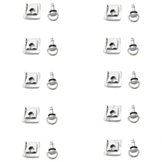 Schnellverschluss Verkleidung 17 mm silber JMP